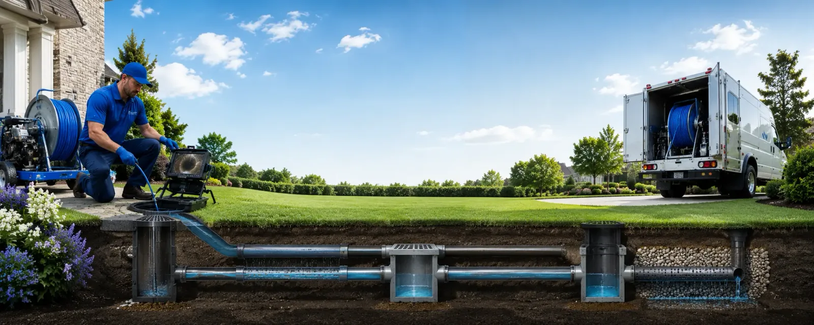 Outdoor drain cleaning information for Northfield, OH